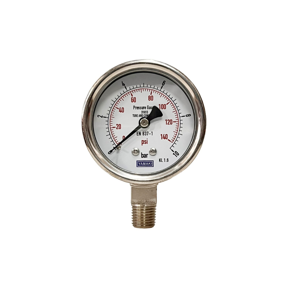 Đồng Hồ Đo Áp Suất YAMAKI Gauge - Inox Toàn Thân Đồng Hồ Đo Áp Suất YAMAKI Gauge - Inox Toàn Thân