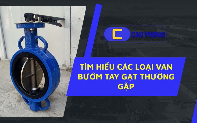 Cùng theo dõi ngay để tìm hiểu các loại van bướm tay gạt thường gặp và lựa chọn phù hợp cho hệ thống của bạn