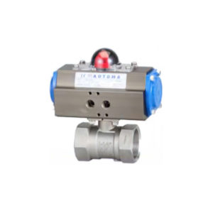 Van Bi 3 Mảnh Điều Khiển Khí Nén Lắp Ren | Double Acting | Automa Korea