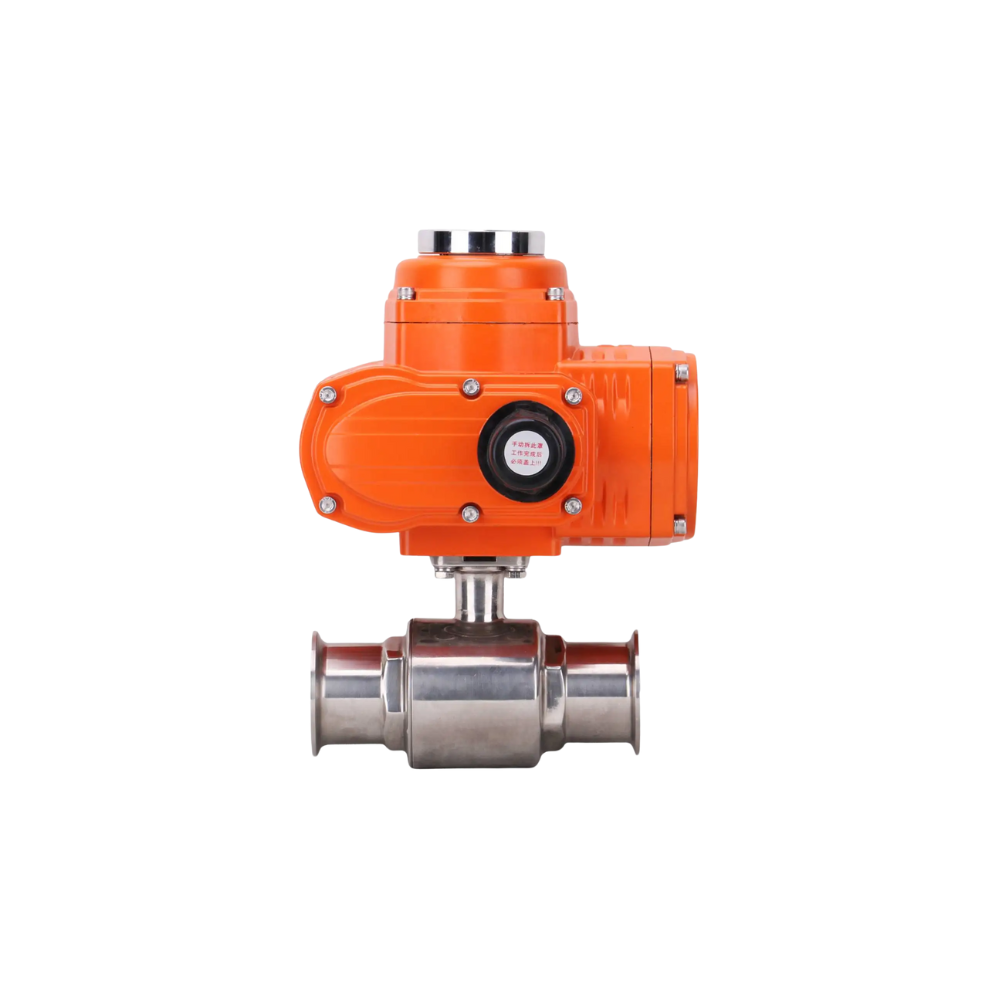 Van Bi Inox Nối Clamp Điều Khiển Điện Q981F-10P Van Bi Inox Nối Clamp Điều Khiển Điện Q981F-10P