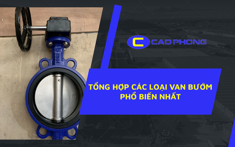 Khám phá các loại van bướm phổ biến được sử dụng trong nhiều hệ thống công nghiệp hiện nay
