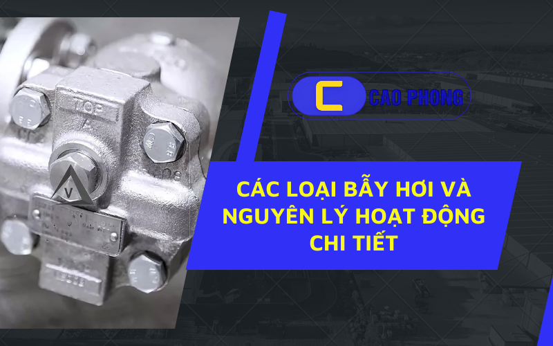 Các loại bẫy hơi phổ biến và cách chúng hoạt động để tiết kiệm năng lượng