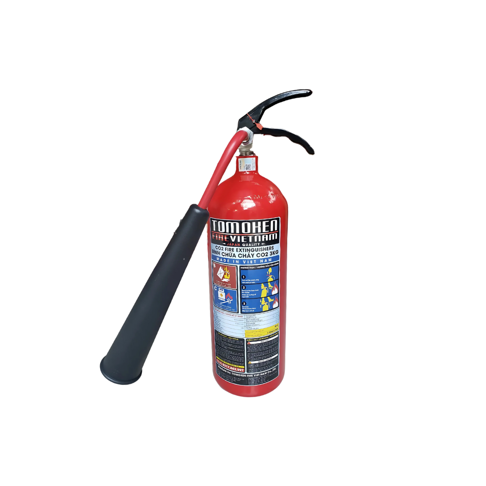 bình chữa cháy xách tay CO2 3kg Tomoken Bình chữa cháy xách tay CO2 3kg Tomoken sẵn sàng ứng phó mọi tình huống cháy nổ