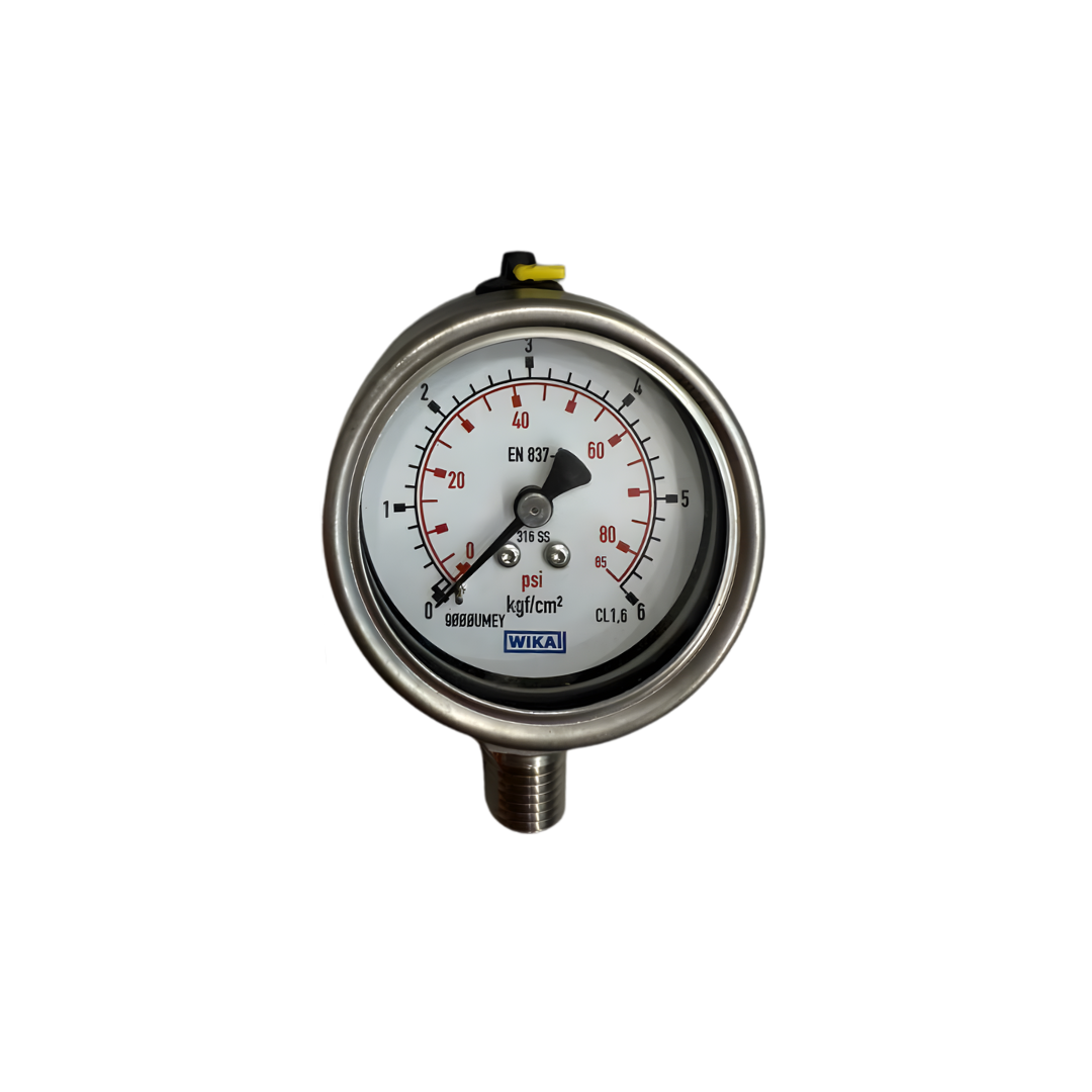 Đồng hồ đo áp suất WIKA 232.50.63 bottom 0 - 6 bar psi Giải pháp đo áp lực ổn định với Đồng hồ đo áp suất WIKA 232.50.63 bottom 0 6 bar psi