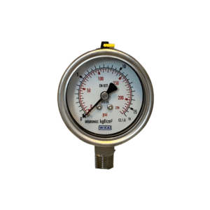 Giải pháp kiểm soát áp lực đáng tin cậy cùng Đồng hồ đo áp suất WIKA 232.50.63 bottom 0 - 16 bar psi