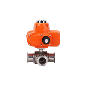 Van bi Inox 3 ngã nối Clamp điều khiển điện Q984/5F-10P - Chống Cháy Nổ