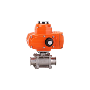 Van bi Inox 3 mảnh nối Clamp điều khiển điện Q981F-16P - Chống Cháy Nổ