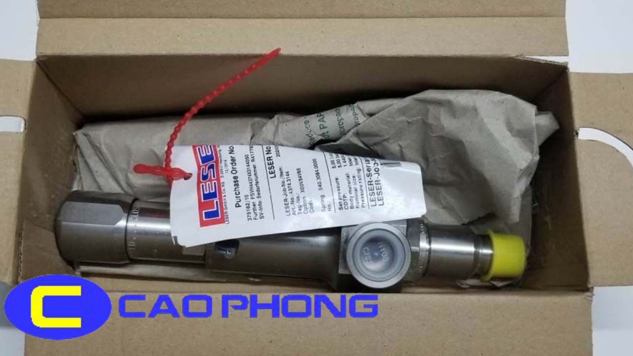 Cấu tạo full lift giúp van an toàn LESER 4374.3144 xả áp nhanh chóng