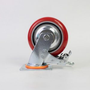 Bánh xe đẩy nhựa PU CP080 có khóa