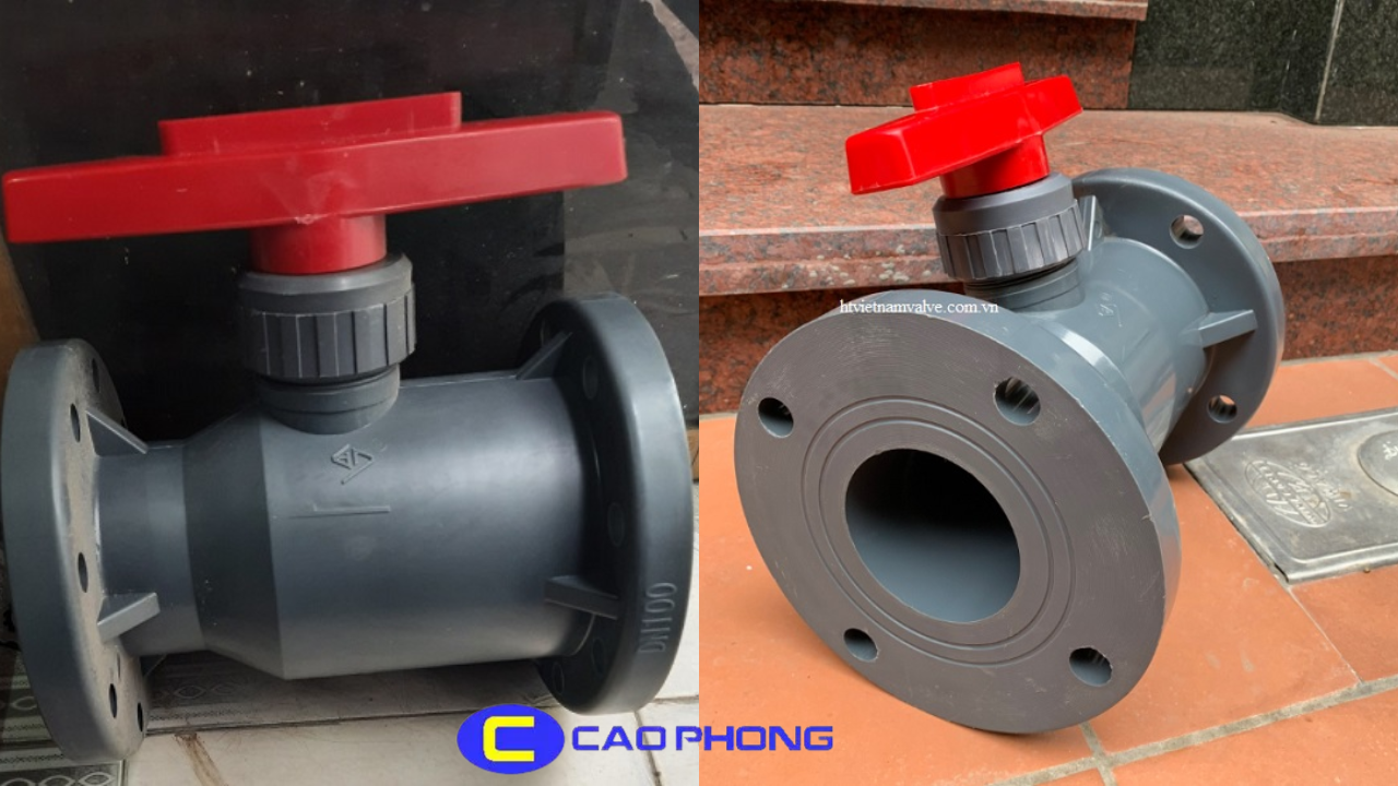 Van PVC mặt bích đóng mở nhanh, chống rò rỉ hiệu quả