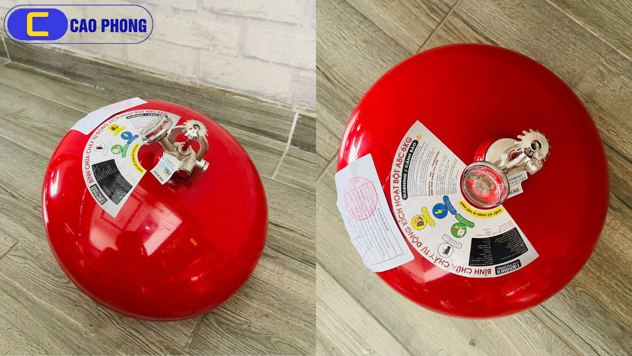 Bình chữa cháy tự động bột ABC 8kg Tomoken bảo vệ an toàn tối ưu cho không gian của bạn