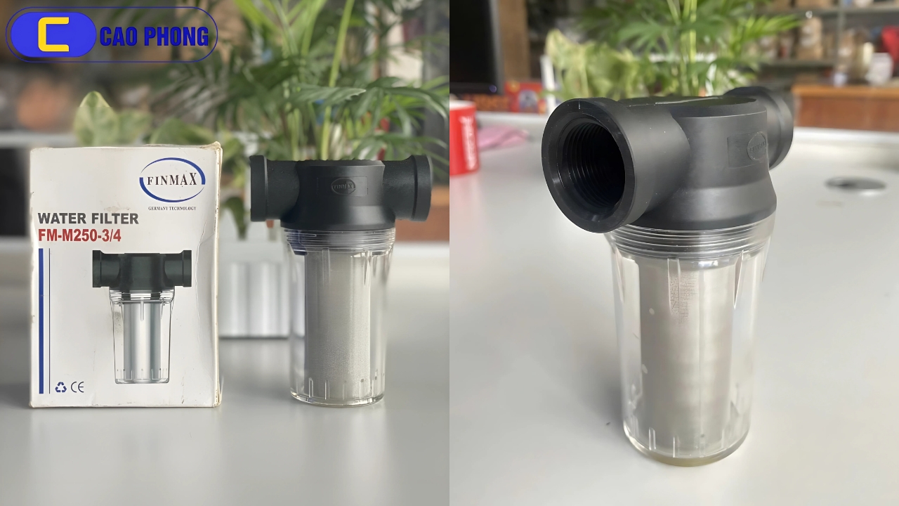 Trải nghiệm nguồn nước sạch hơn mỗi ngày cùng Bộ Lọc Nước Thô Đầu Nguồn FINMAX FM M250 3/4 chất lượng cao