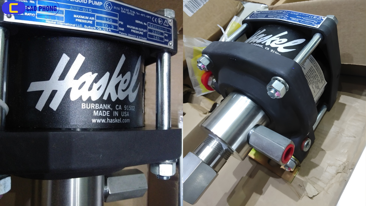 Bơm HASKEL USA Model ASF-B15 giúp tối ưu hóa quy trình vận hành