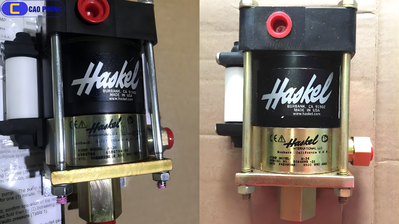 Giải pháp bơm áp lực cao đáng tin cậy với Bơm HASKEL USA Model M-36