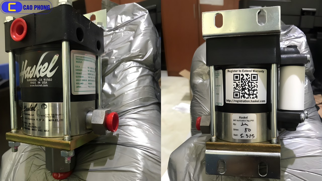 Giải pháp nén áp suất hiệu quả với Bơm Haskel USA Model MS-71