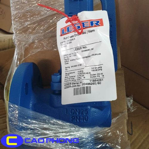 Cấu tạo chắc chắn giúp van an toàn Leser hoạt động ổn định