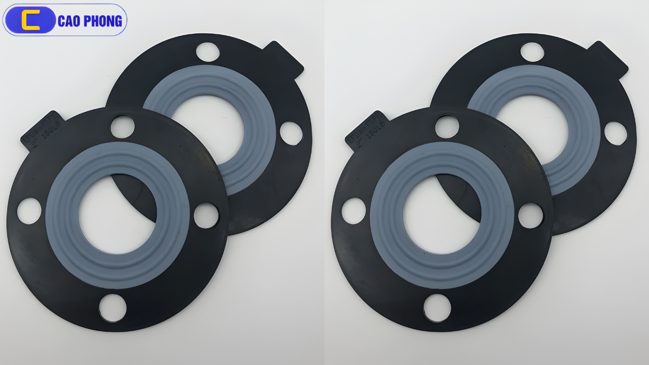 Gioăng cao su EPDM liên kết Teflon - PTFE đảm bảo chống hóa chất hiệu quả