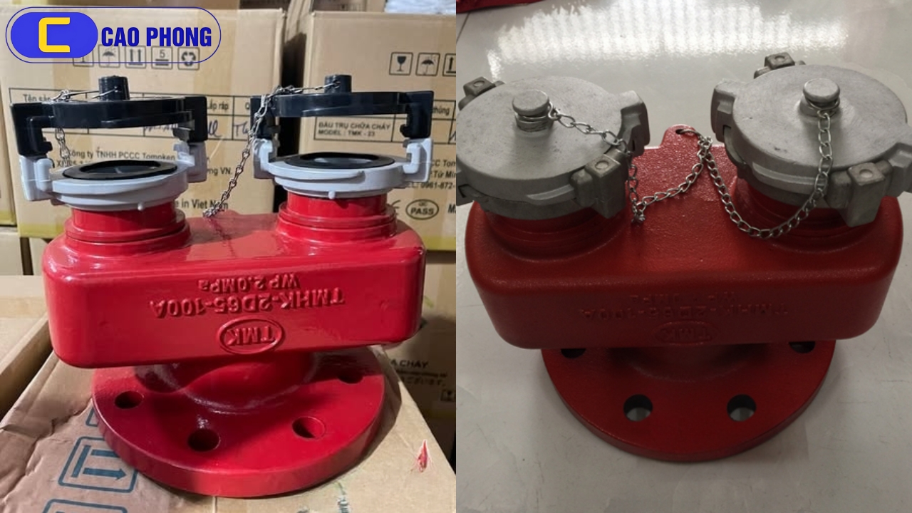 Lắp đặt dễ dàng họng tiếp nước chữa cháy hai cửa Tomoken cho mọi công trình