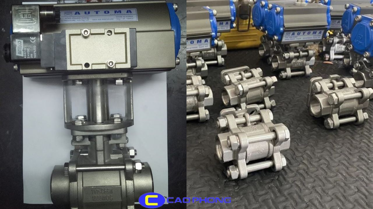 Điều khiển chính xác, kết nối linh hoạt cùng van bi 3 mảnh lắp ren