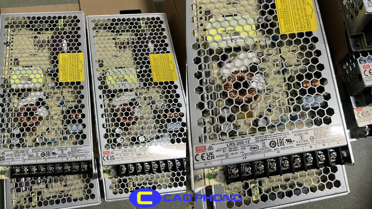Sản phẩm Nguồn Mean Well LRS-200-24 chính hãng tại Cao Phong