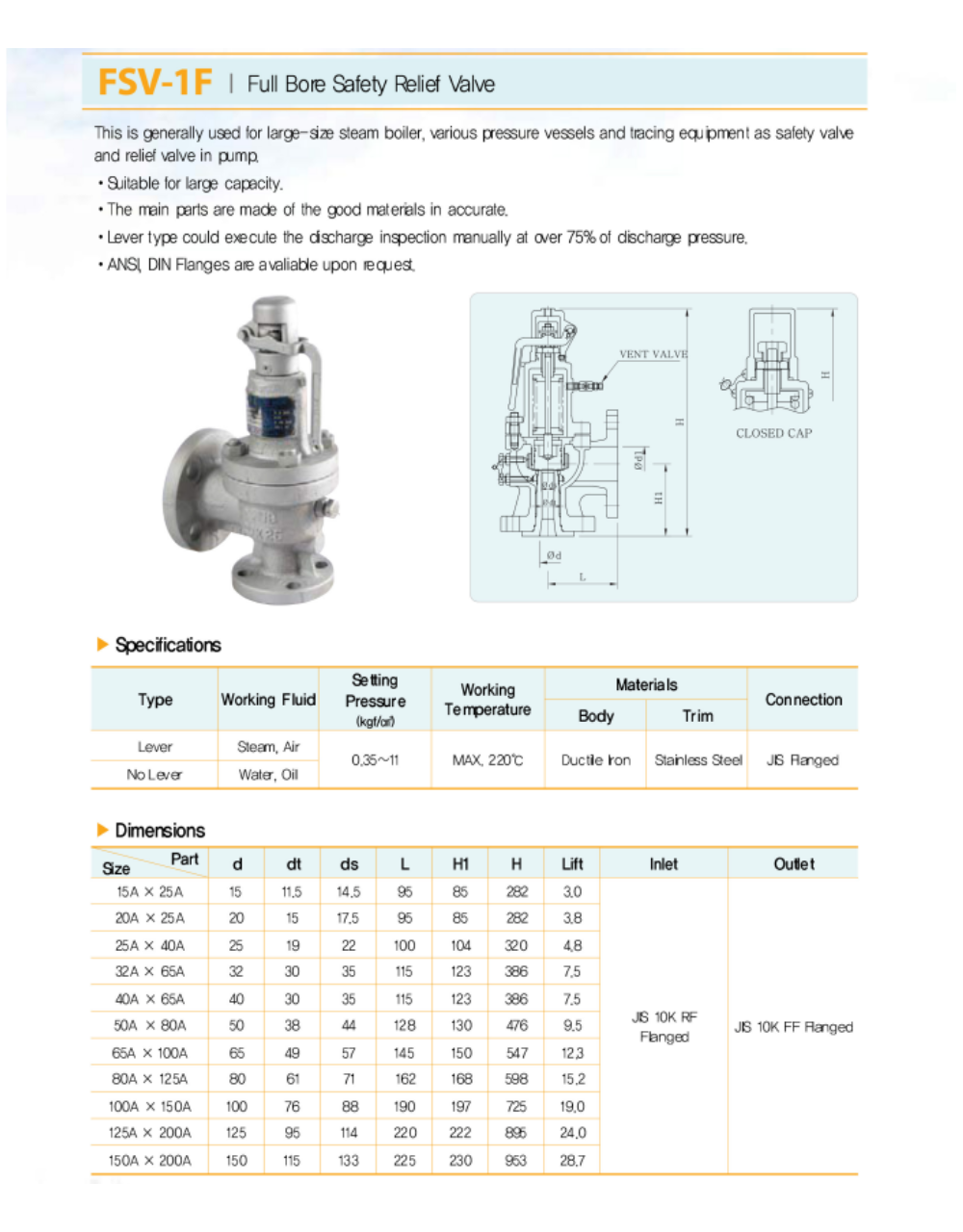 Cao Phong phân phối chính hãng van YNV FSV-1F nhập khẩu Hàn Quốc