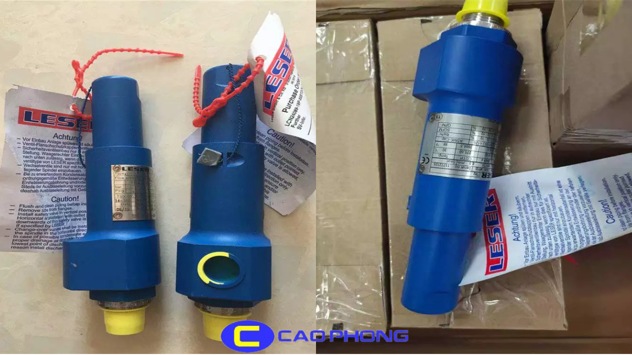 Kết nối bích tiêu chuẩn DIN giúp van an toàn LESER 4373.2602 dễ lắp đặt