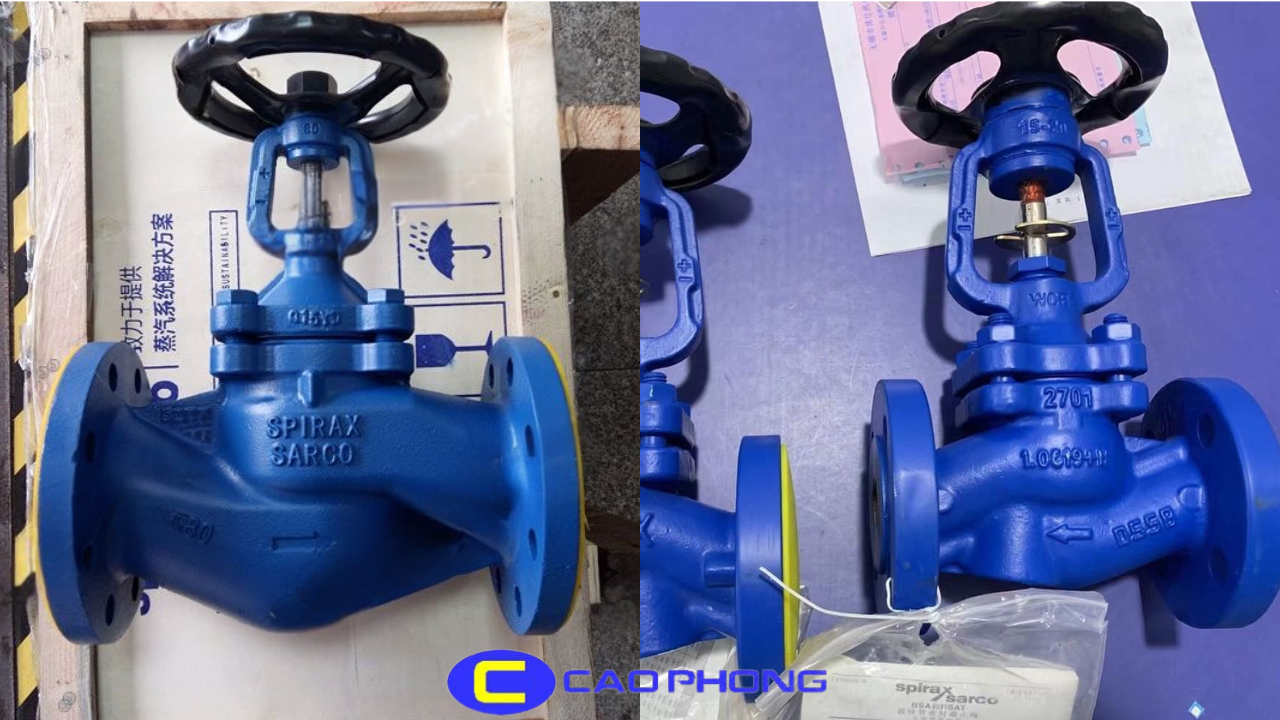 Hiệu suất ổn định và độ bền cao đến từ van cầu hơi Spirax Sarco trong mọi điều kiện vận hành