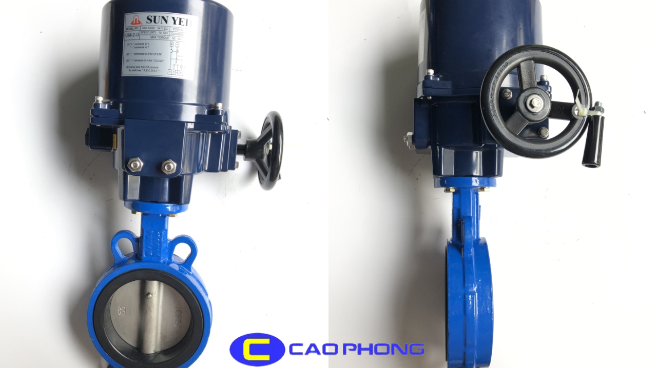 Van bướm điều khiển điện SunYeh mang đến hiệu suất ổn định và vận hành chính xác