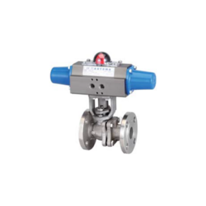 Van Bi Điều Khiển Khí Nén Lắp Bích | Single Acting | Automa Korea