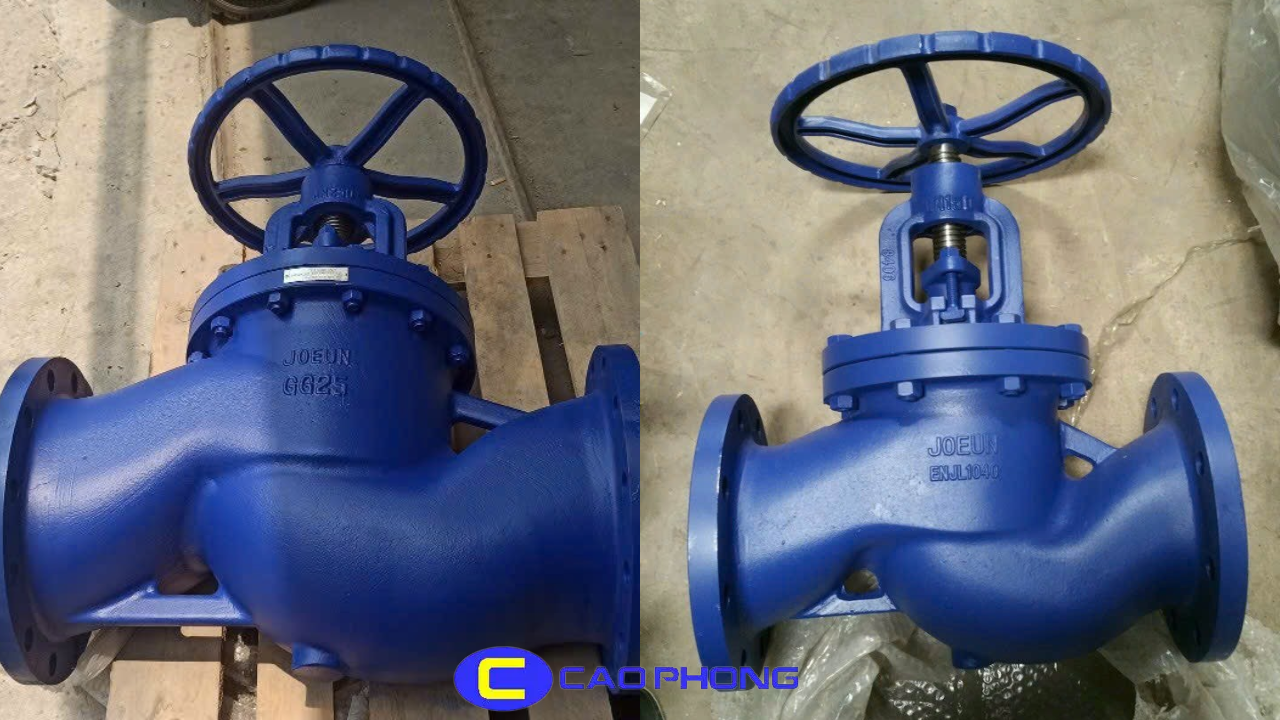 Van cầu JOEUN kết nối bích JIS 10K chắc chắn, kín khít