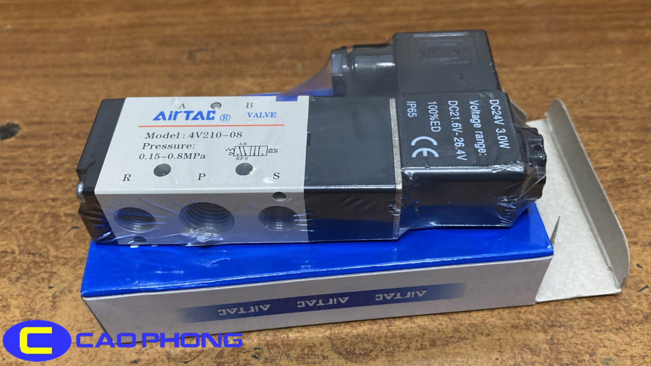 Sản phẩm van điện từ Airtac nhập khẩu từ Đài Loan, tương thích nhiều điện áp điều khiển