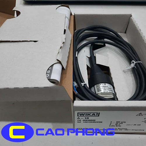 Cảm biến áp suất WIKA A10 thích hợp tích hợp vào hệ thống đo áp lực chất lượng cao