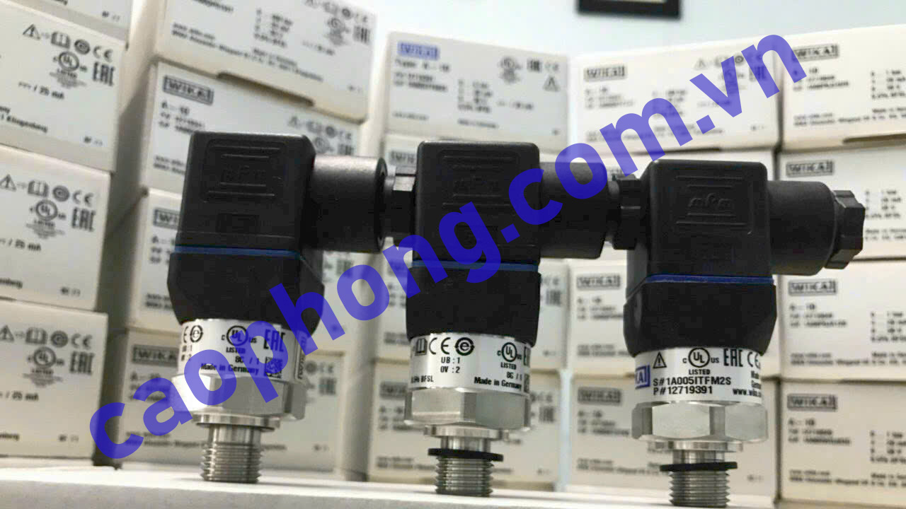 Cảm biến áp suất WIKA A10 0 - 100 Bar với thiết kế nhỏ gọn, dễ lắp đặt