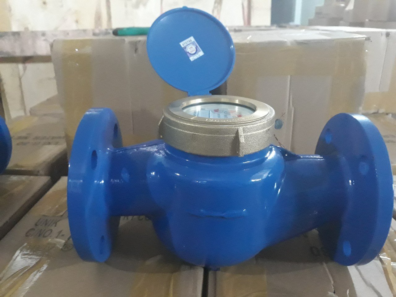 Hình ảnh đồng hồ nước Unik tại kho Cao Phong sẵn sàng giao hàng