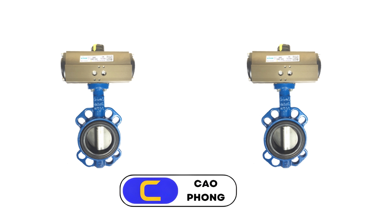 Tối ưu vận hành với van bướm khí nén Alohan chính hãng Hàn Quốc
